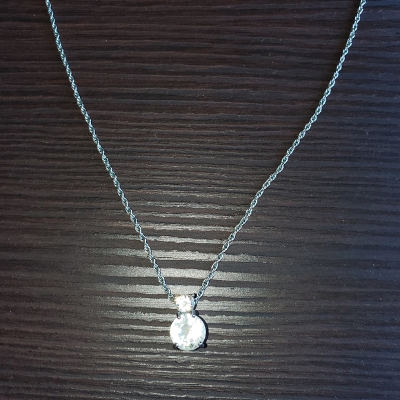 Swarovski Jewelry - Swarovski crystal pendant on silver-toned chain